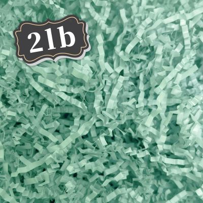 ZEBMOON 2 LB Light Blue Crinkle Cut Paper Shred Filler Great for Gift Wrapping, Basket Filling, Birthday, Wedding, Halloween, Thanksgiving, Christmas Day, New Year Party Decorations Filling Supplies