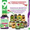 Tenmido Cayenne Pepper Supplements Capsules, 3 Months Supply & Ashwagandha, Ceylon Cinnamon, Grape Seed, Quercetin, Moringa, Ginkgo Biloba - Heart Wellness, Promotes Digestive Health -90 Caps view 2