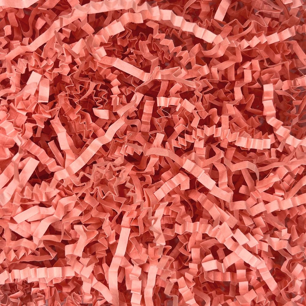 ZEBMOON 2 LB Pink Crinkle Cut Paper Shred Filler Great for Gift Wrapping, Basket Filling, Birthday, Wedding, Valentine's Day, Easter Party Decorations Filling Supplies