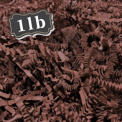 1 LB Brown Crinkle Cut Paper Shred Filler Great for Gift Wrapping, Basket Filling, Birthday, Wedding, Halloween, Thanksgiving Christmas Day, New Year Party Decorations Filling Supplies