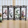 20cm Plum Orchid Bamboo Chrysanthemum Small Screen Home Crafts Desktop Decoration view 3