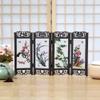 20cm Plum Orchid Bamboo Chrysanthemum Small Screen Home Crafts Desktop Decoration view 4