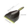 PEKJI Portable Broom and Dustpan Set Gray Plastic Mini Broom with Dustpan Cleaning Supplies for Home view 2