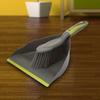 PEKJI Portable Broom and Dustpan Set Gray Plastic Mini Broom with Dustpan Cleaning Supplies for Home view 4
