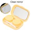 JEOZBM Contact Lens Cases, Portable Contact Lens Storage Container, Contact Lens Soak Storage Kit with Contact Lens Remover Tool for Daily Use(6cm-Yellow) view 2