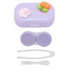 JEOZBM Contact Lens Cases, Portable Contact Lens Storage Container, Contact Lens Soak Storage Kit with Contact Lens Remover Tool for Daily Use(6cm-Violets) view 4