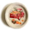 110 Piece-Rustic Fall Harvest Delights: Disposable Paper Plates, Cups, and Napkins Set with Charming Red Truck and Autumn Decorations for Thanksgiving, Holiday Parties, and More view 2