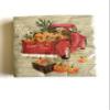 110 Piece-Rustic Fall Harvest Delights: Disposable Paper Plates, Cups, and Napkins Set with Charming Red Truck and Autumn Decorations for Thanksgiving, Holiday Parties, and More view 3