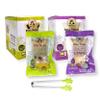 Mae Napa Thai Sticky Rice wtih BANANA or TARO Filling - Khao Tom Mud- Ready to Heat and Eat (80 g X 6 X 2) with Bonus Mini Silicone Tongs (Banana & Taro) view 1