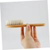 SAFIGLE 3sets Hair Brush Wooden Comb Natural Wool Brush for Newborns Gentle Care for Scalp and Hair Lightweight and Portable view 3