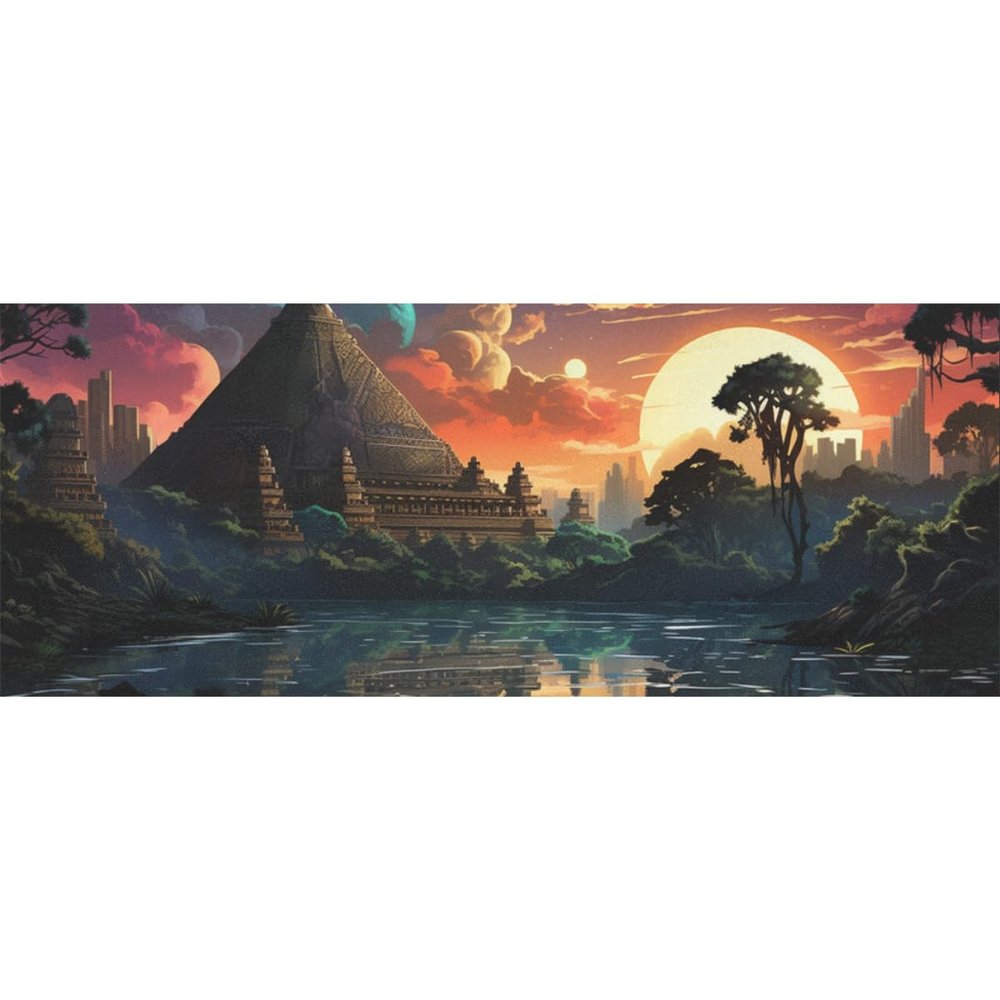 DNOVING 2 Rolls Magnificent temple structure Birthday Wrapping Paper - 58 x 23 inch Gift Wrapping Paper for Boys & Girls Birthday & Baby Shower GWP-833842954