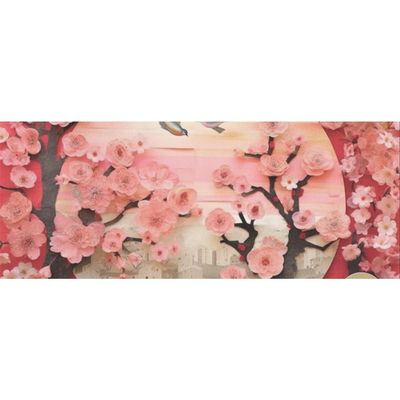 2 Rolls Japanese cherry blossom Birthday Wrapping Paper - 58 x 23 inch Gift Wrapping Paper for Kids Birthday & Christmas GWP-181785273