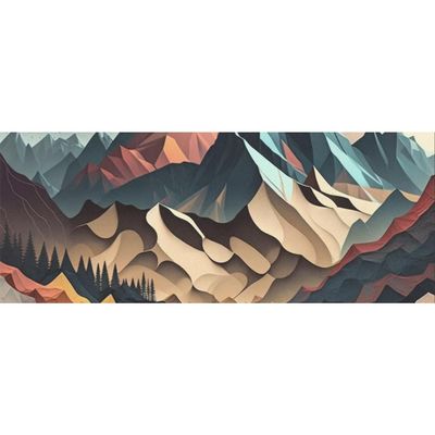 DNOVING 2 Rolls Abstract landscapes Birthday Wrapping Paper - 58 x 23 inch Gift Wrapping Paper for Boys & Girls Birthday & Friendsmas GWP-558789357