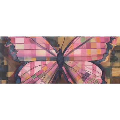 DNOVING 2 Rolls Pink plaid galaxy butterfly Birthday Wrapping Paper - 58 x 23 inch Gift Wrapping Paper for Boys & Girls Birthday GWP-128903048