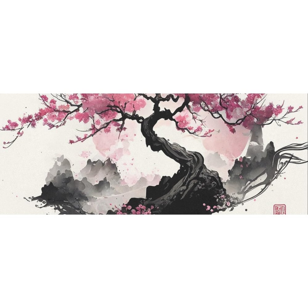 2 Rolls Japanese art style cherry blossom sakura Birthday Wrapping Paper - 58 x 23 inch Gift Wrapping Paper for Boys & Girls Birthday & Christmas GWP-295628439