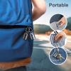 2 Pack Mini Pills Case Small Pill Holder Keychain for Purse - Portable Travel Pill Container Keychain, Waterproof Metal Daily Medicine Organizer Box for Office Outdoor Camping (Black & Grey) view 3