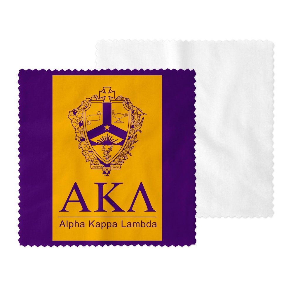 Alpha Kappa Lambda Fraternity Eyeglass Cleaner & Microfiber Cleaning Cloth (Alpha Kappa Lambda #12)