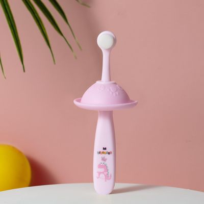 boyg Children's 10,000 Hair Single Toothbrush 1-2-3 Years Old Baby Protective Shield Soft Bristle Toothbrush