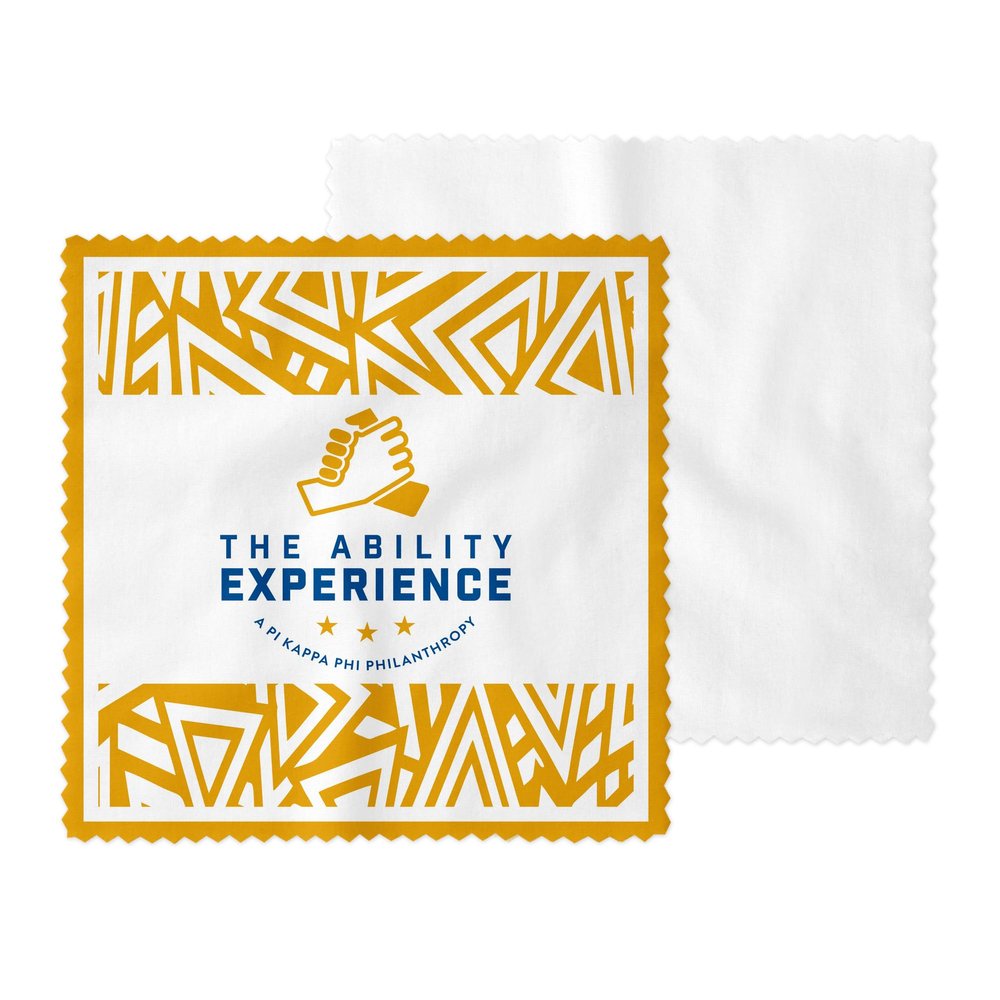Pi Kappa Phi Fraternity Eyeglass Cleaner & Microfiber Cleaning Cloth (Pi Kappa Phi - 7)