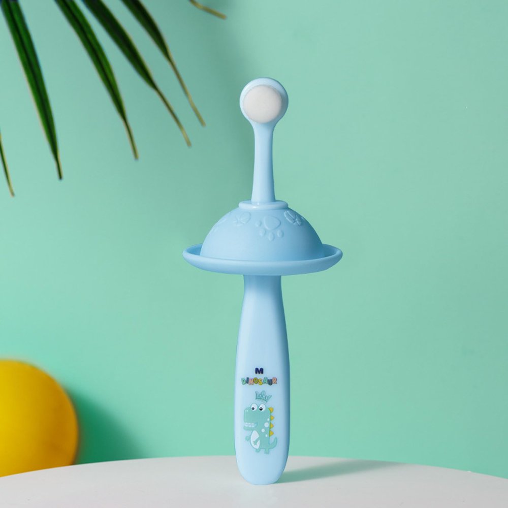 boyg Children's 10,000 Hair Single Toothbrush 1-2-3 Years Old Baby Protective Shield Soft Bristle Toothbrush