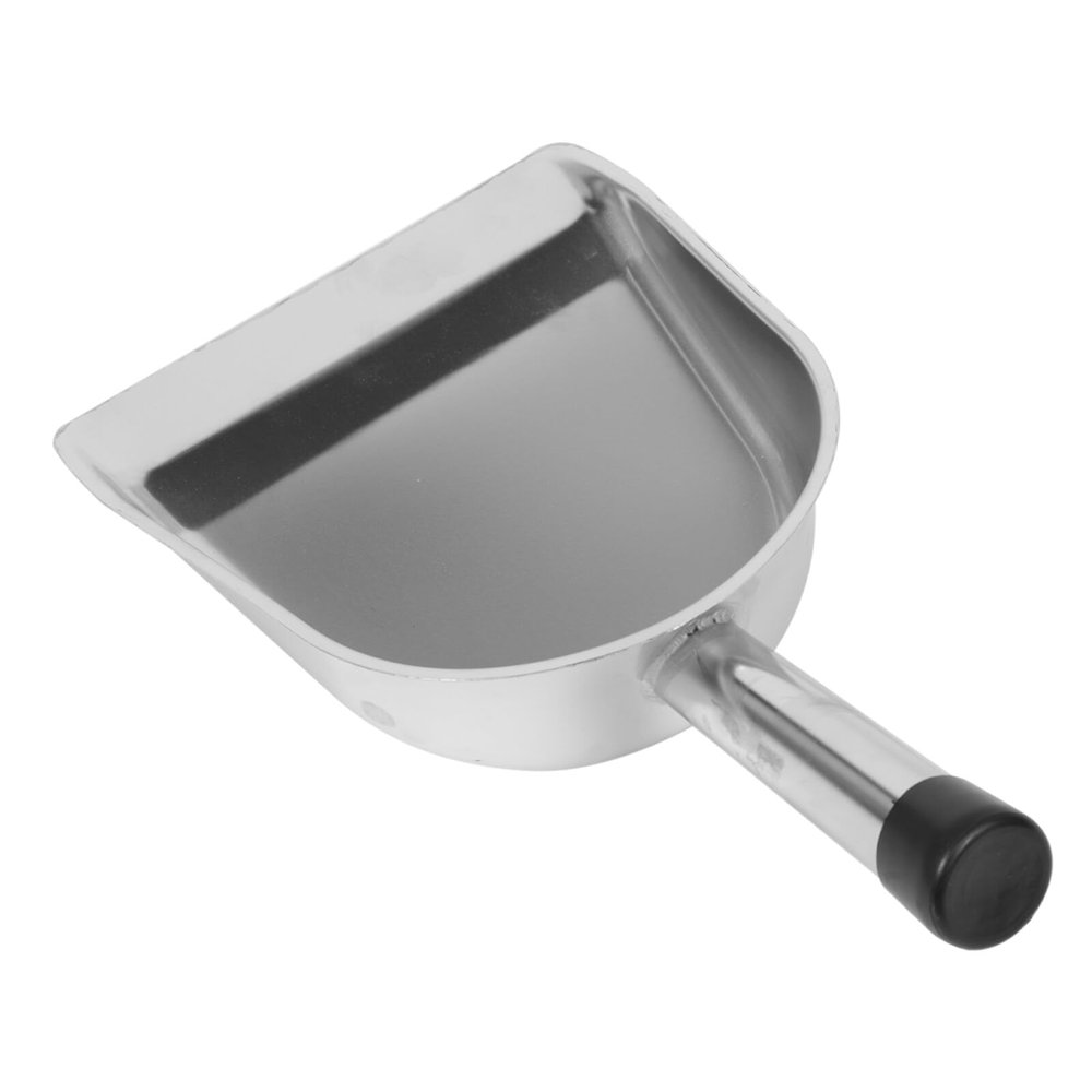 1pc Stainless Steel Dustpan Stainless Steel Saucepan Dry Goods Shovel Heavy Duty Dustpan Debris Cleaning Tool Table Desk Cleaning Shovel Plastic Office Small Metal