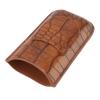 Airshi 2 Finger Cigar Case, Cigar Case Holder Textured PU Leather Portable Soft view 4