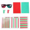 Amblyopia Training Reading Aids, Guided Reading Strips, Enhanced Vision 5 Sheet Red Green Myopia Training Cards Professional with Glasses for Eye Exercise view 1