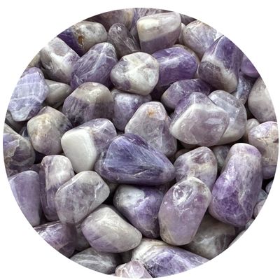1/2 LB Chevron Amethyst Tumbled Stones, Polished Chevron Amethyst Gemstone, Chevron Amethyst Healing Crystals (Chevron Amethyst)