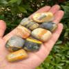 1/2 LB Bumble Bee Jasper Tumbled Stones, Polished Bumble Bee Jasper Gemstone, Bumble Bee Jasper Healing Crystals (Bumble Bee Jasper) view 3