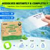 HOMERHYME Laundry Detergent Sheets - 200 Loads Unscented Travel Laundry Detergent, Eco Friendly & Hypoallergenic Cloth Washing Detergent Soap Sheets, Suitable for Sensitive Skin view 2