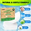 HOMERHYME Laundry Detergent Sheets - 200 Loads Unscented Travel Laundry Detergent, Eco Friendly & Hypoallergenic Cloth Washing Detergent Soap Sheets, Suitable for Sensitive Skin view 3