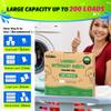 HOMERHYME Laundry Detergent Sheets - 200 Loads Unscented Travel Laundry Detergent, Eco Friendly & Hypoallergenic Cloth Washing Detergent Soap Sheets, Suitable for Sensitive Skin view 4