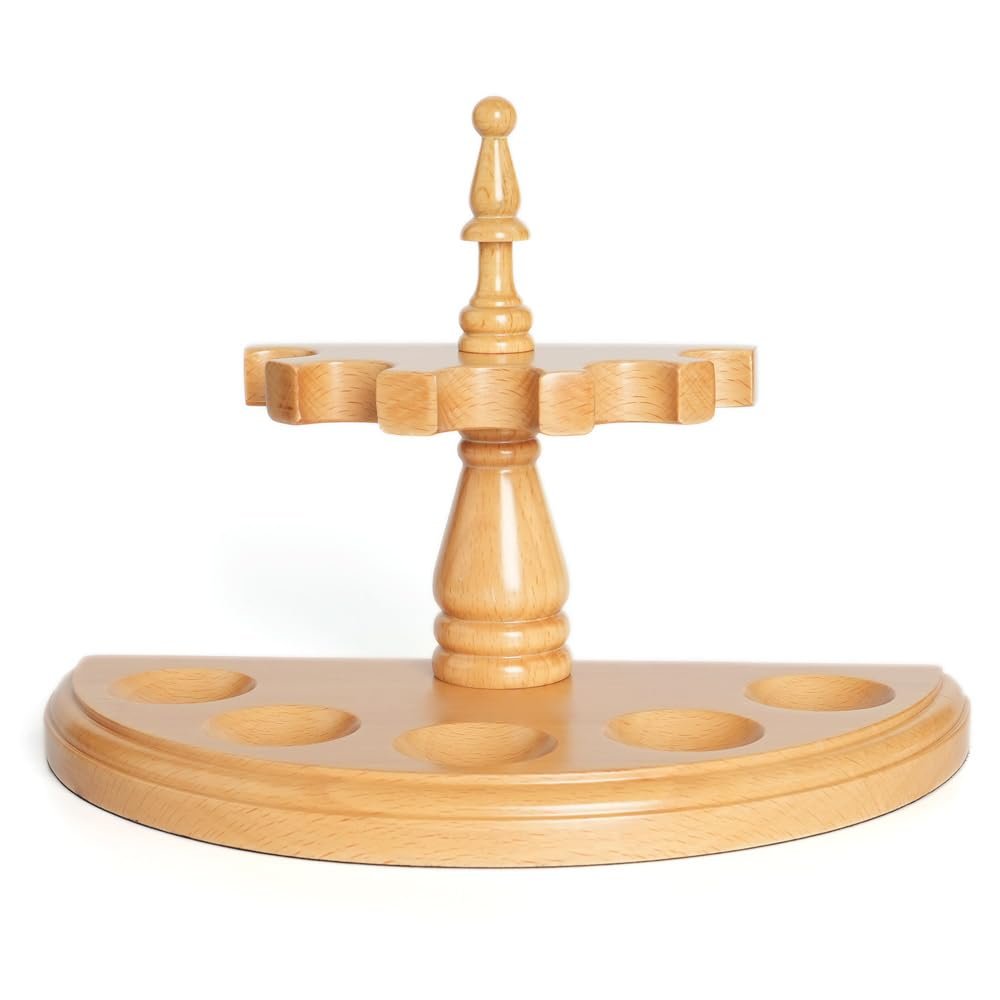 HEYSONG Wooden Pipe Stand for 5 Pipes FA0060