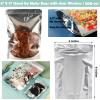 300-Pack Reclosable Large Mylar Bags for Food Storage 5.9" x 8.7" Stand Up Pouch Bags Bulk Resealable Smell Proof Aluminum Silver Foil Bags with Clear Window Kitchen Storage Edible Packaging view 4
