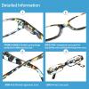 Kerecsen Women's Reading Glasses 4 Pairs Ladies Fashion Spring Hinge Readers (Colourful-3, 3.50) view 3