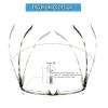 Kerecsen Women's Reading Glasses 4 Pairs Ladies Fashion Spring Hinge Readers (Colourful-3, 3.50) view 4
