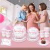 100Pcs Winter Snowflake Party Supplies Paper Plates and Napkins with Cups Set of 25 Pink Baby Shower Wonderland Party Dinner Tableware Set for Birthday Xmas Winter Holiday Table Decor view 4