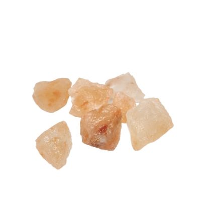 AAKOMA 1pc/100g Natural Orange Color Halite Stone Himalayan Rock Salt Chunk for DIY Decorate Stone Yoga Stone (Color : 100g, Size : 2-4cm)