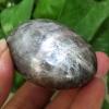 Natural Crystal Rough Natural Stone Black Moonstone Crystal Palm Reiki Stone gem Chakra Stones and Healing Home Decoration (Color : A180 103g) view 3