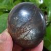 Natural Crystal Rough Natural Stone Black Moonstone Crystal Palm Reiki Stone gem Chakra Stones and Healing Crystals Home Decoration (Color : A102 71g) view 2
