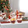 50 PCS Christmas Snack Bowls Christmas Paper Ice Cream Cups 9 oz Disposable Treat Dessert Bowls Red and Black Plaid Snack Paper Cups for Holiday Treat Dessert Cakes Candy Party Supplies view 3