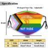 Just Deaf Not Rude Face Mask Adult Reusable Dust Masks Outdoor Black view 2