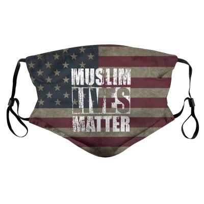Muslim Lives Matter Face Mask Adult Reusable Dust Masks Outdoor Black