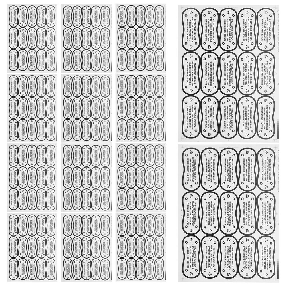 ABOOFAN 100pcs Swimsuit Swim Suit Underwear Bathing Suit Adhesive Protective Sticker for Swimwear Adhesive Panty Liner Protective Labels for Lingerie Decal PVC Pads Stickers