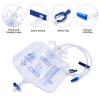 10 Packs Urinary Drainage Bag with Anti-Reflux Chamber, Adult Urine Bag with 2000 mL Volume, Professional Urinary Bag for Home and Hospitals Health Aids view 3