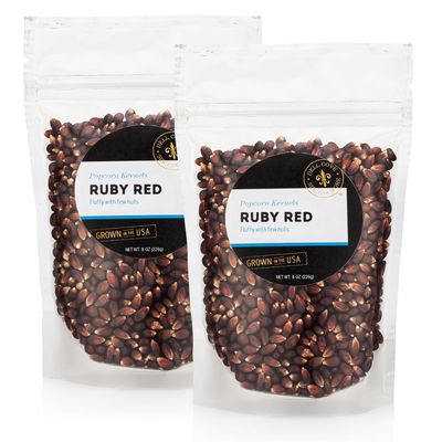 Ruby Red Popcorn Kernels - Best Gourmet Popcorn for Home Movie Nights & Popcorn Machines - Dell Cove Spices, One Pound