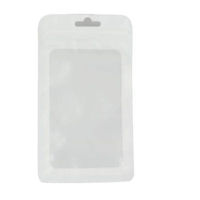 White Resealable Foil Storage Bags with Clear WindowPackaging Pouch for Self Sealing Storage Supplies 98 Pieces one package