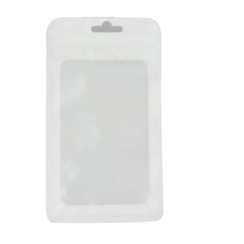 White Resealable Foil Storage Bags with Clear WindowPackaging Pouch for Self Sealing Storage Supplies 98 Pieces one package