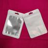 White Resealable Foil Storage Bags with Clear WindowPackaging Pouch for Self Sealing Storage Supplies 98 Pieces one package view 2