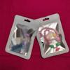 White Resealable Foil Storage Bags with Clear WindowPackaging Pouch for Self Sealing Storage Supplies 98 Pieces one package view 4